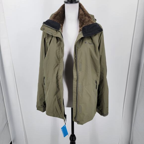 Columbia Jacket Womens Medium Stone Green Bugaboo II Fleece Interchange Jacket - Picture 6 of 16